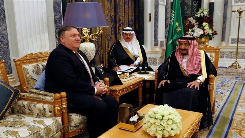 الملك سلمان وبومبيو