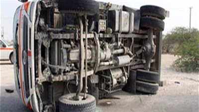 بالأسماء.. ضحايا حادث انقلاب ميكروباص بني سويف