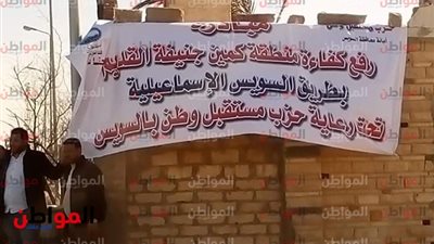 مستقبل وطن ينظم حملة مكبرة لتطوير منطقة جنيفة في السويس