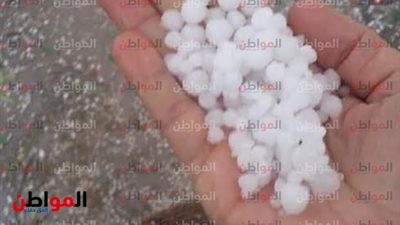 تساقط الثلوج في كفر الشيخ وموجة من الصقيع تجتاح المحافظة  