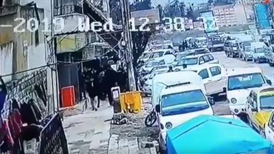 فيديو| لحظة التفجير الانتحارى أمام مطعم فى مدينة منبج السورية