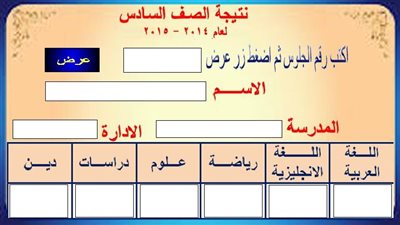 موعد الاعلان عن نتيجة الصف السادس الابتدائي الترم الأول 2019 محافظة الاسكندرية