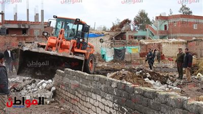 تنفيذ11 إزالة لتعديات علي أراضي أملاك الدولة بالحامول وسيدي سالم 
