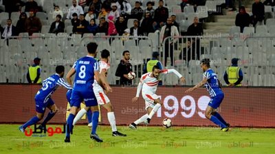 الزمالك يتقدم بهدف إبراهيم حسن على اتحاد طنجة في الشوط الأول