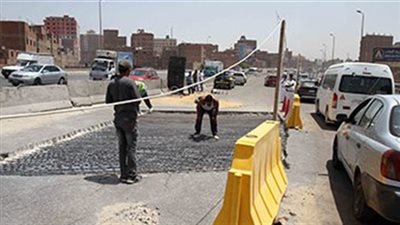 غلق محور المريوطية في الاتجاهين