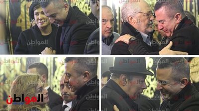 60 صورة ترصد عزاء سعيد عبدالغني .. أحمد في انهيار وزملاء الفقيد يشاركونه الحزن والذكريات