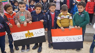 أطفال مكتبة مصر العامة بدمنهور يحتفلون بـ عيد الشرطة 2019 