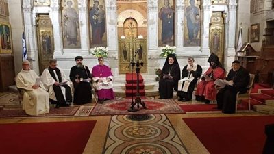 صور| الكنيسة القبطية الأرثوذكسية في اجتماع صلاة لأجل الوحدة بباريس