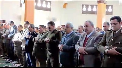 مدير أمن كفر الشيخ والقيادات يؤدون صلاة الغائب على أرواح شهداء الشرطة 2019