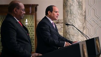 نص كلمة الرئيس السيسي في المؤتمر الصحفي مع عمر البشير