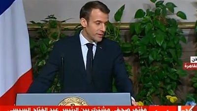 الرئيس الفرنسي: أحيي جهود مصر في ملف المصالحة الفلسطينية