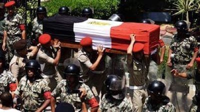 أهالى قرية قراجة ينتظرون وصول جثمان المهندس محمد الشحات شهيد سيناء بكفر الشيخ