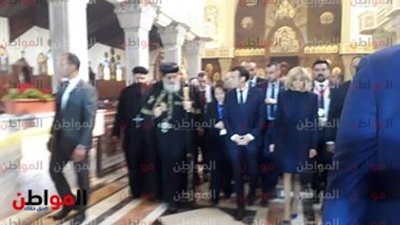 البابا تواضروس الثانى يدعو الرئيس الفرنسى إلى زيارة مسجد الفتاح العليم 