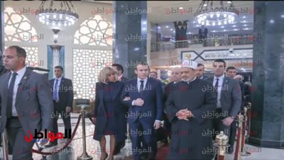 صور.. ماكرون في مشيخة الأزهر والطيب يستقبله بشكل خاص