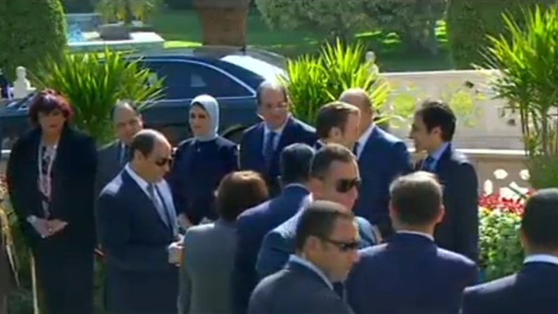 استقبال الرئيس الفرنسي