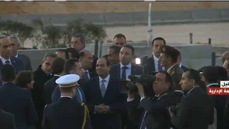السيسي ونظيره الفرنسي
