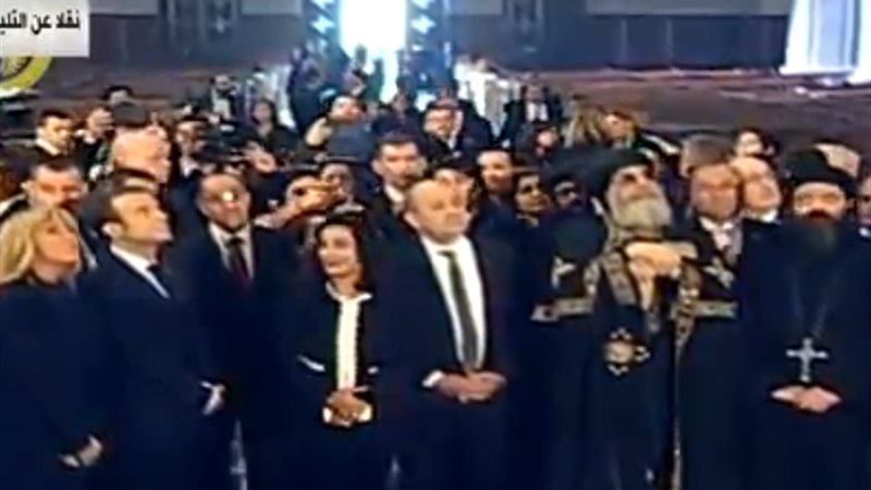 جولة ماكرون فى الكاتدرائية