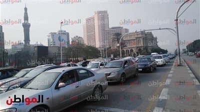 كثافة مرورية أعلى كوبري ثروت