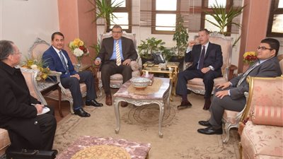 محافظ بني سويف يستقبل وزير القوى العاملة لافتتاح ملتقى التوظيف الأول 2019