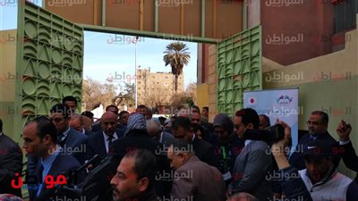 مؤتمر صحفى لوزراء التضامن والتعليم خلال افتتاح مدرسة العروبة الإبتدائية فى إمبابة