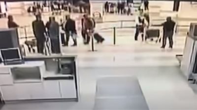  فيديو.. معركة بين جهات أمنية فى مطار الحريرى بلبنان 