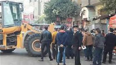 جهود حملات إزالة الأشغال اليوم بشبرا الخيمة