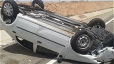 مصرع شخص في حادث انقلاب سيارة بطريق بورسعيد الإسماعيلية 