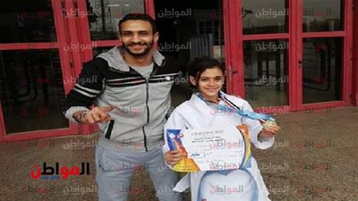 صور| اهتمام مصري عربي بإنجاز جنى مسعد شاهين في بطولة الجمهورية للكاراتيه