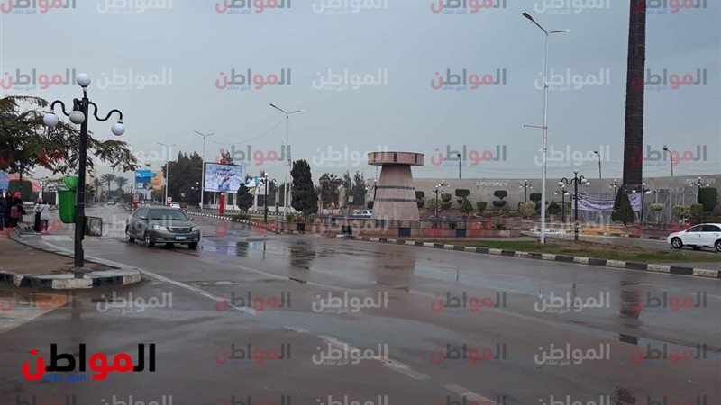 سقوط أمطار بكفر الشيخ