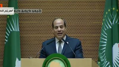 الرئيس السيسي في قمة الاتحاد الأفريقي : شكرًا لكل الشعوب الأفريقية 
