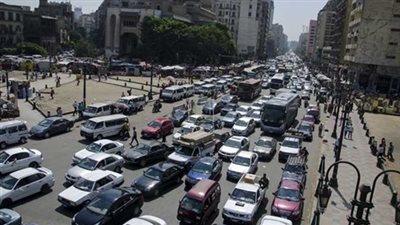 إصلاحات محور الشهيد تتسبب فى زحام مرورى بالمنطقة 