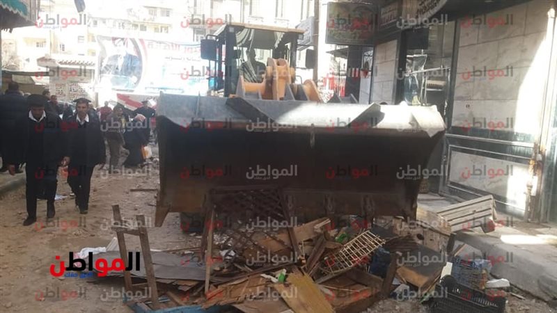 جانب من إزالة الإشغالات