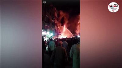 فيديو| حريق في مدينة النور حي شبرا مصر