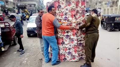 صور| حملة مكبرة لرفع الإشغالات بشوارع الحامول الرئيسية