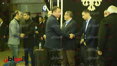 صور.. سيد عبدالحفيظ وإبراهيم الكفراوي في عزاء خالد توحيد
