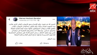 فيديو | عمرو أديب يكشف تفاصيل اختراق حساب ابنة الشهيد هشام بركات على «الفيسبوك»