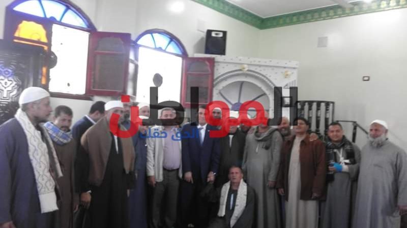 افتتاح أول مسجد بعزبة