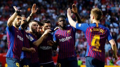 فيديو| برشلونة يفوز على إشبيلية برباعية