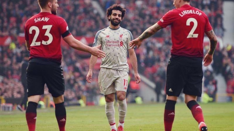 محمد صلاح خلال مباراة