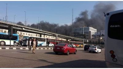 «السكك الحديد» تكشف سبب حريق رصيف 6 في محطة مصر