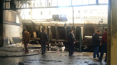 خاص| فيديو.. النيابة الإدارية تعاين حادث محطة مصر