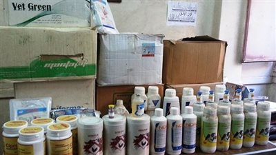 ضبط 21 طن من الأدوية البيطرية مجهولة المصدر بـ «الإسماعيلية»