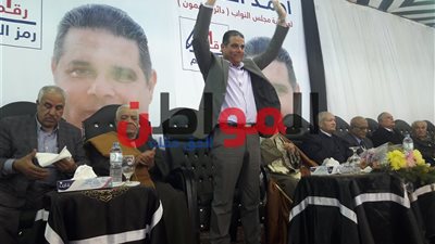 صور| مؤتمر جماهيري حاشد لـ مرشح مستقبل وطن بتكميلية أشمون
