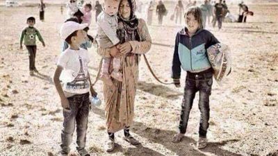 العالم في صورة| «الأحبال» لخصت معاناة اللاجئين السوريين