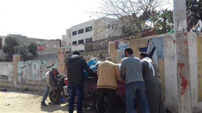 حملة مكبرة لإزالة الإشغالات بـ شوارع مدينة كفر الشيخ 