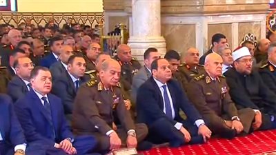 فيديو|«الشهيد» على منبر أسامة الأزهري والسيسي يستمع 