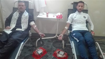 أهالي «الصافية» بدسوق يشاركون في  مبادرة «قرية متبرعة نحو دم آمن»