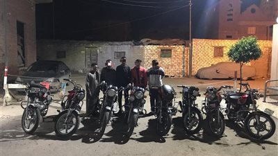 من بينهم مجند.. سقوط عصابة الدرجات النارية  في كفر الشيخ 