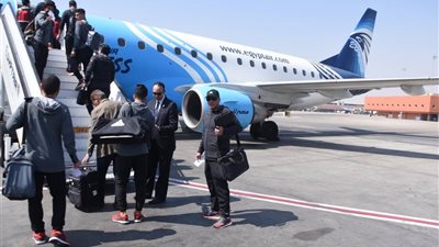 صور| الاتحاد السكندري يصل مطار الغردقة لمواجهة الجونة