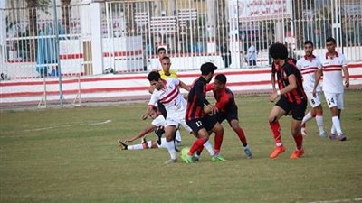 الزمالك يتقدم على الأهلي بهدفين فى قمة الشباب